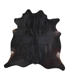 Solid Black Cowhide Rug #A21392