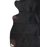 Solid Black Cowhide Rug #A21392