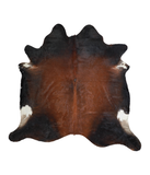 Brown with Red Cowhide Rug #A21411