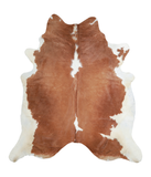 Brown and White Cowhide Rug #A21413