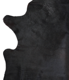 Solid Black Cowhide Rug #A21473