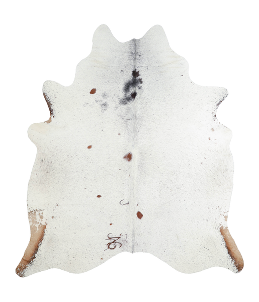 Salt and Pepper Black Cowhide Rug #A21499