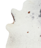 Salt and Pepper Black Cowhide Rug #A21499