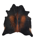 Brown with Red Cowhide Rug #A21543