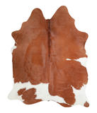 Brown and White Cowhide Rug #A21588