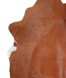 Brown and White Cowhide Rug #A21588