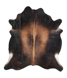 Brown with Red Cowhide Rug #A21610