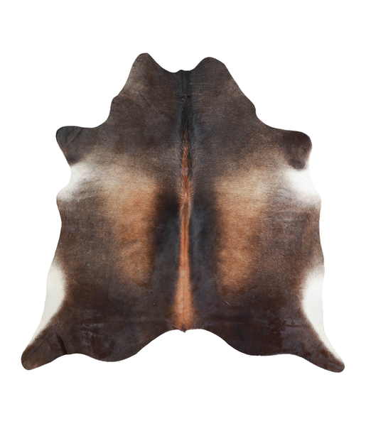Brown with Red Cowhide Rug #A21632