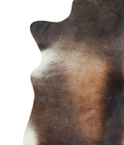 Brown with Red Cowhide Rug #A21632