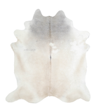 Grey with Beige Cowhide Rug #A21649