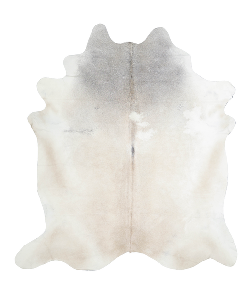 Grey with Beige Cowhide Rug #A21649
