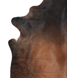Brown with Red Cowhide Rug #A21650