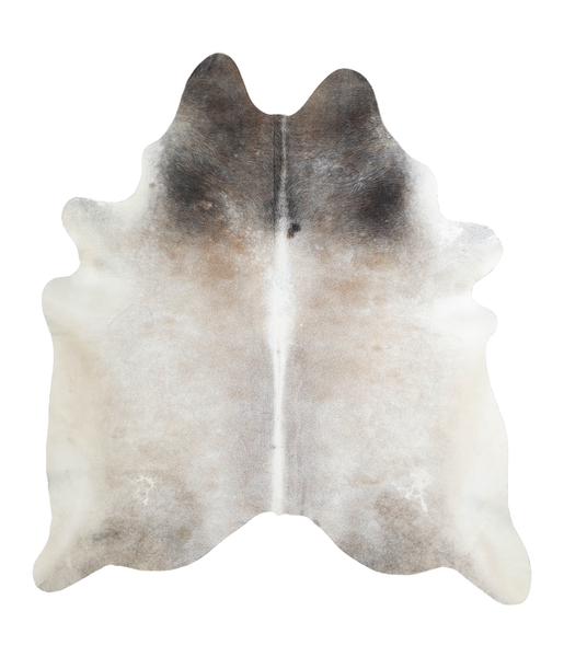 Grey with Beige Cowhide Rug #A21655