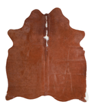 Brown and White Regular Cowhide Rug #A21668