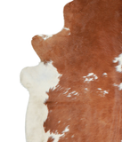 Brown and White Cowhide Rug #A21671