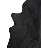 Solid Black Cowhide Rug #A21687