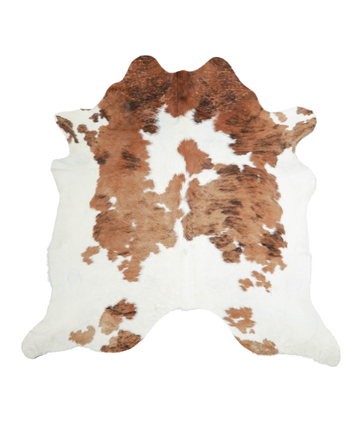 Brown and White Cowhide Rug #A21711