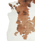 Brown and White Cowhide Rug #A21711