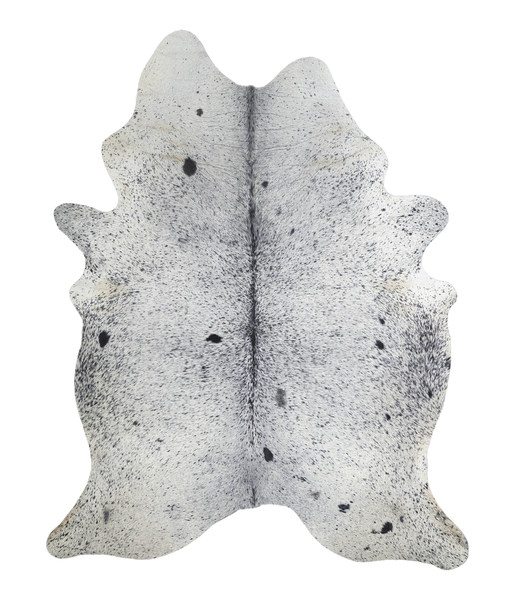 Salt and Pepper Black Cowhide Rug #A21713