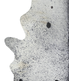 Salt and Pepper Black Cowhide Rug #A21713