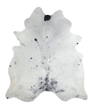 Salt and Pepper Black Cowhide Rug #A21745