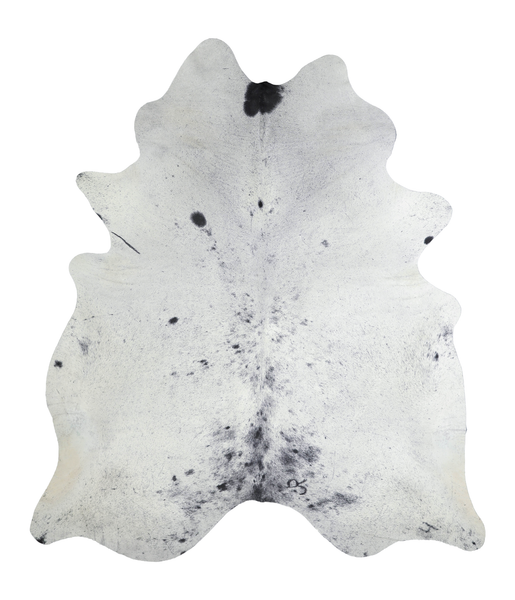 Salt and Pepper Black Cowhide Rug #A21745