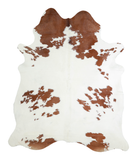 Brown and White Cowhide Rug #A21747