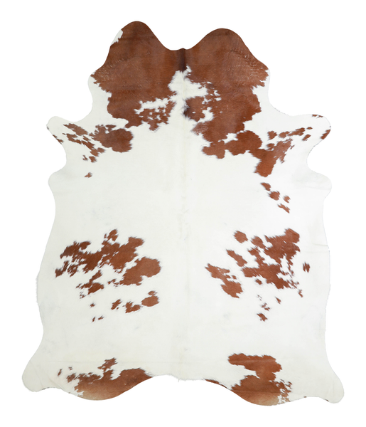 Brown and White Cowhide Rug #A21747
