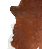 Brown and White Cowhide Rug #A21783