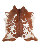 Brown and White Cowhide Rug #A21784