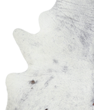 Salt and Pepper Black Cowhide Rug #A21806