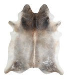 Grey with Beige Cowhide Rug #A21813