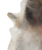 Grey with Beige Cowhide Rug #A21813