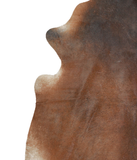 Brown with Red Cowhide Rug #A21824