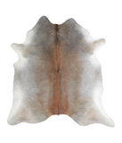 Grey with Beige Cowhide Rug #A21851