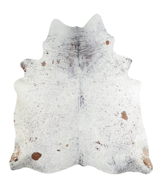 Salt and Pepper Brown Cowhide Rug #A21898