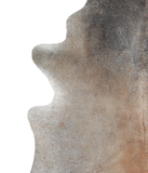 Grey with Beige Cowhide Rug #A21917