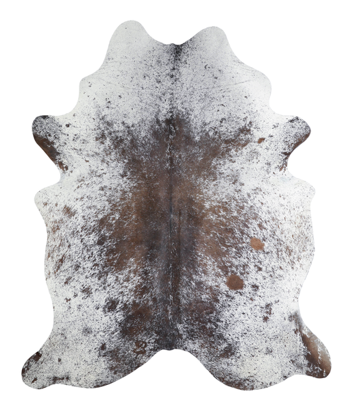 Salt and Pepper Brown Cowhide Rug #A21921