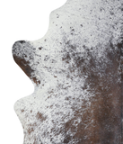Salt and Pepper Brown Cowhide Rug #A21921