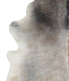 Grey with Beige Cowhide Rug #A21930