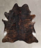 Dark Brindle Cowhide Rug #A21953