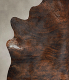Dark Brindle Cowhide Rug #A21954