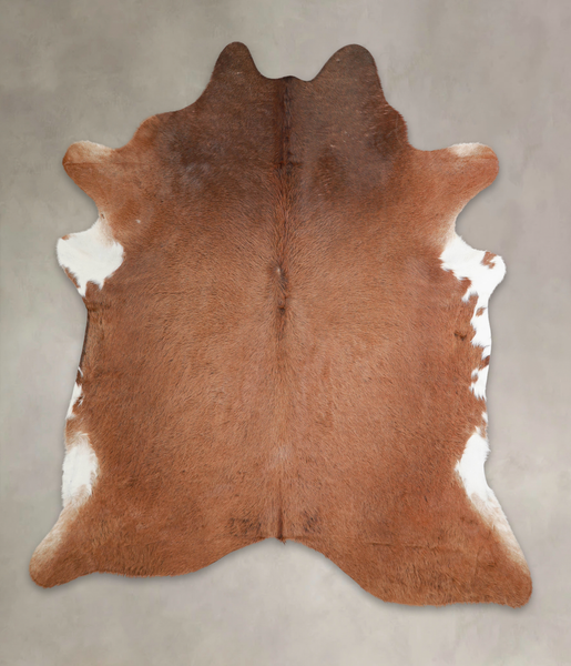Solid Brown Cowhide Rug #A21997