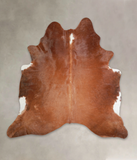 Solid Brown Cowhide Rug #A21999