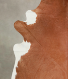 Brown and White Regular Cowhide Rug #A22031