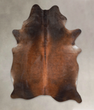 Brown with Red Cowhide Rug #A22034