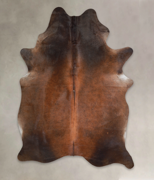 Brown with Red Cowhide Rug #A22034