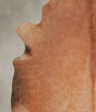 Solid Brown Cowhide Rug #A22039
