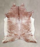 Salt and Pepper Brown Cowhide Rug #A22045