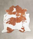 Brown and White Cowhide Rug #A22046